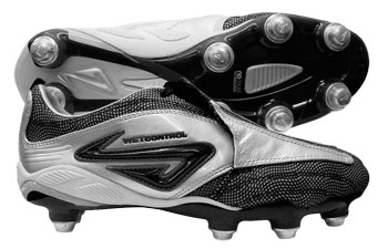 Flare Soft Ground Football Boots Silver / Black