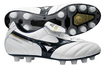 Morelia Pro Moulded FG Football Boots Pearl / Black / Gold