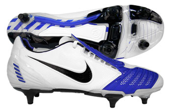 Total 90 Laser II SG Football Boots White/ Royal Blue