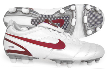 Tiempo Mystic II FG Football Boots White-Red