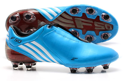 F50i Comfort Pack SG-HG-FG Football Boots Cyan-White