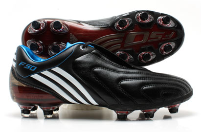 F50i Comfort Pack Leather SG/HG/FG Football Boots Blk/White