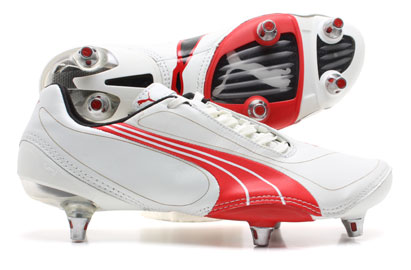 V1-08K Leather SG Ltd Edition Football Boots White / Black / Red