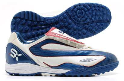 SX Flare League Astro Turf Trainers White/Navy/Red