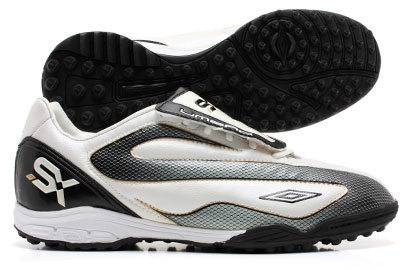 SX Flare League Astro Turf Trainers Pearl White/Black