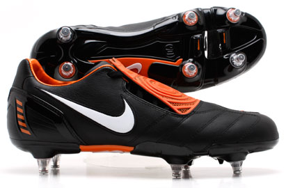 Total 90 Strike II SG Football Boots Black-Silver-Orange