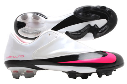 Mercurial Vapor V FG Football Boot White/Pink Flash/Black
