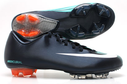 Mercurial Miracle FG Football Boots Obsidian-White-Light Blue