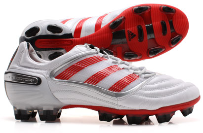 Predator X DB FG Football Boots White-Red-Black