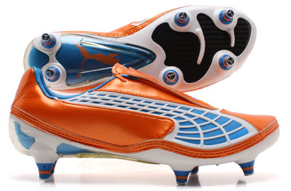 V1-10 SG Football Boots Orange-Blue-White