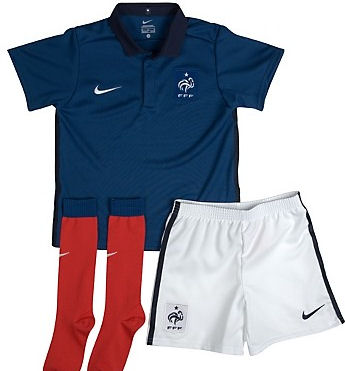 2011-12 France Nike Little Boys Home Kit