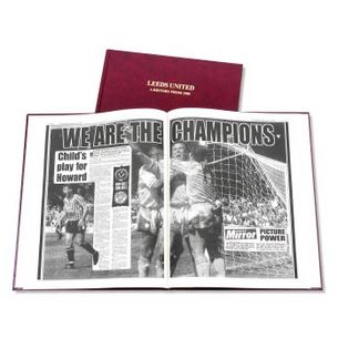 Leeds Utd Football Newspaper Book