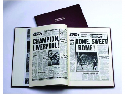 Liverpool Football Newspaper Book
