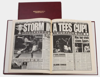 Middlesbrough Football Newspaper Book