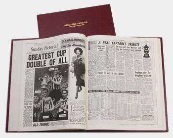 Newcastle United Football Newspaper Book