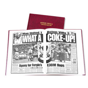 Aston Villa Football Newspaper Book