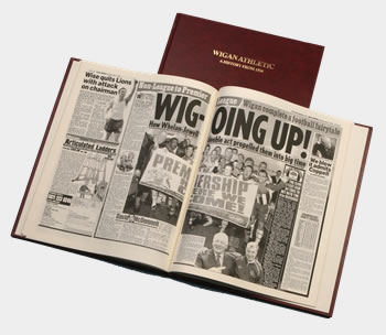 Wigan Athletic Newspaper Football Book