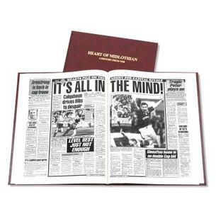 Hearts Football Newspaper Book