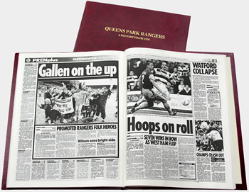 Queens Park Rangers Football Newspaper Book