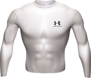 Under Armour Cold Gear LS Shirt White