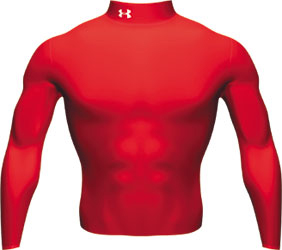 Under Armour Cold Gear LS Turtleneck Kids Red
