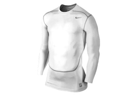 Nike Pro LS Core T-shirt White