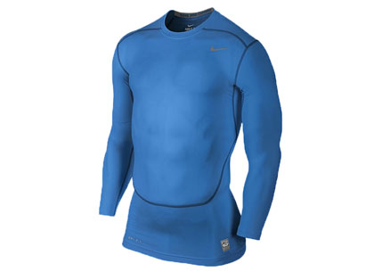 Nike Pro LS Core T-shirt Royal Blue