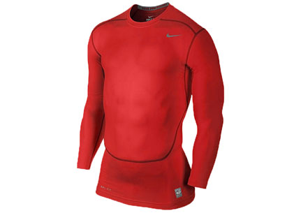 Nike Pro LS Core T-shirt Varsity Red