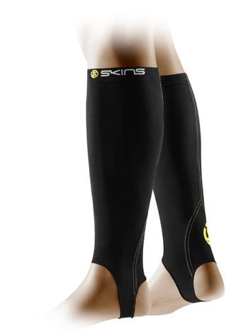 Skins A400 Series Compression Calf Tights With Stirrup Black