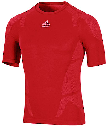 TECHFIT Seemless Compression SS Baselayer Red
