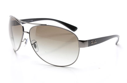 Ray-Ban 3386 Gunmetal / Gradient Grey Aviator Sunglasses