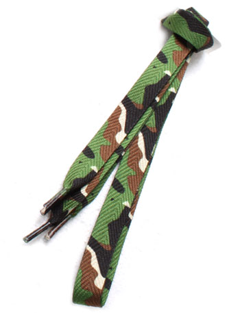 Football Boot Printed Laces Camo Green
