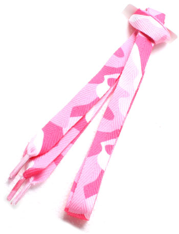 Football Boot Printed Laces Camo Pink