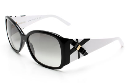 Versace 4171 Shiny Black / White Sunglasses