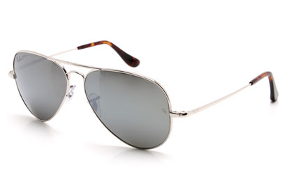 Ray-Ban 8029K Silver Polarised Sunglasses