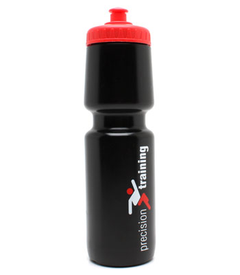 Water Bottle 750ml Black-Red