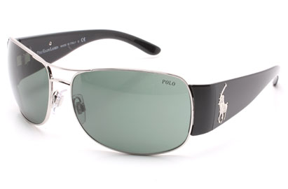 Polo 3042 Black/Silver Sunglasses