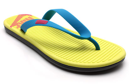 Solarsoft Thong Flip Flops Neptune/Vivid Yellow