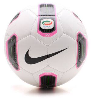 Seria A 10/11 T90 Strike Football White/Blk/Pink