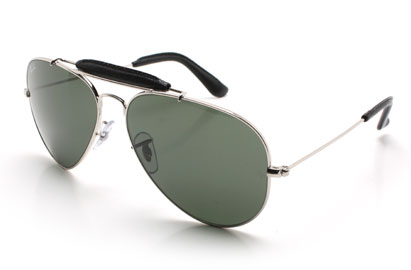 Ray-Ban 3422Q Outdoorsman Craft Collection Silver Sunglasses