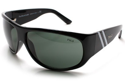 Polo 4057 Shiny Black White Sunglasses