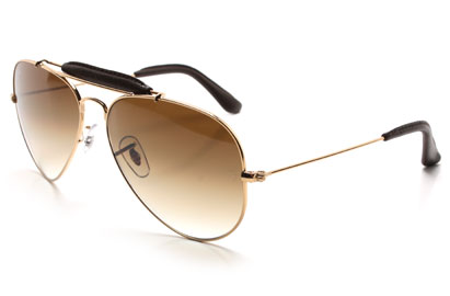 Ray-Ban 3422Q Outdoorsman Craft Collection Gold Sunglasses