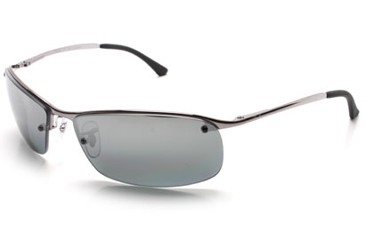 Ray-Ban 3183 Top Bar Gunmetal Polar Mirror Polarised Sunglasses
