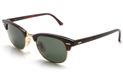Ray-Ban 2156 990 New Clubmaster Red Havana Sunglasses
