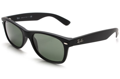 Ray-Ban 2132 Wayfarer Black Gummy Sunglasses