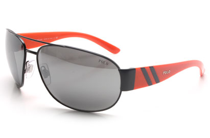 Polo 3052 Black and Red Sunglasses
