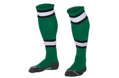 League Match Sock - Green - White