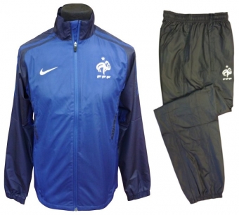 2011-12 France Nike Woven Warmup Suit (Blue) - Kids