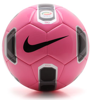 T90 Serie A Pitch Football Neon Pink/Black/Silver
