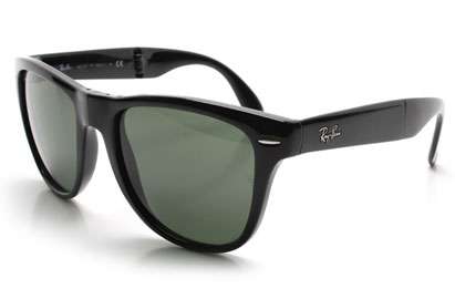 Ray-Ban 4105 Folding Wayfarer Black Sunglasses
